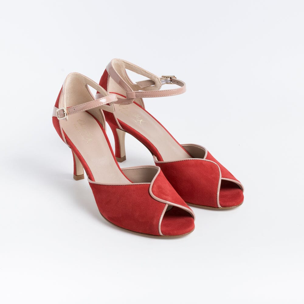 CHEVILLE Heeled Sandals Sabina Red