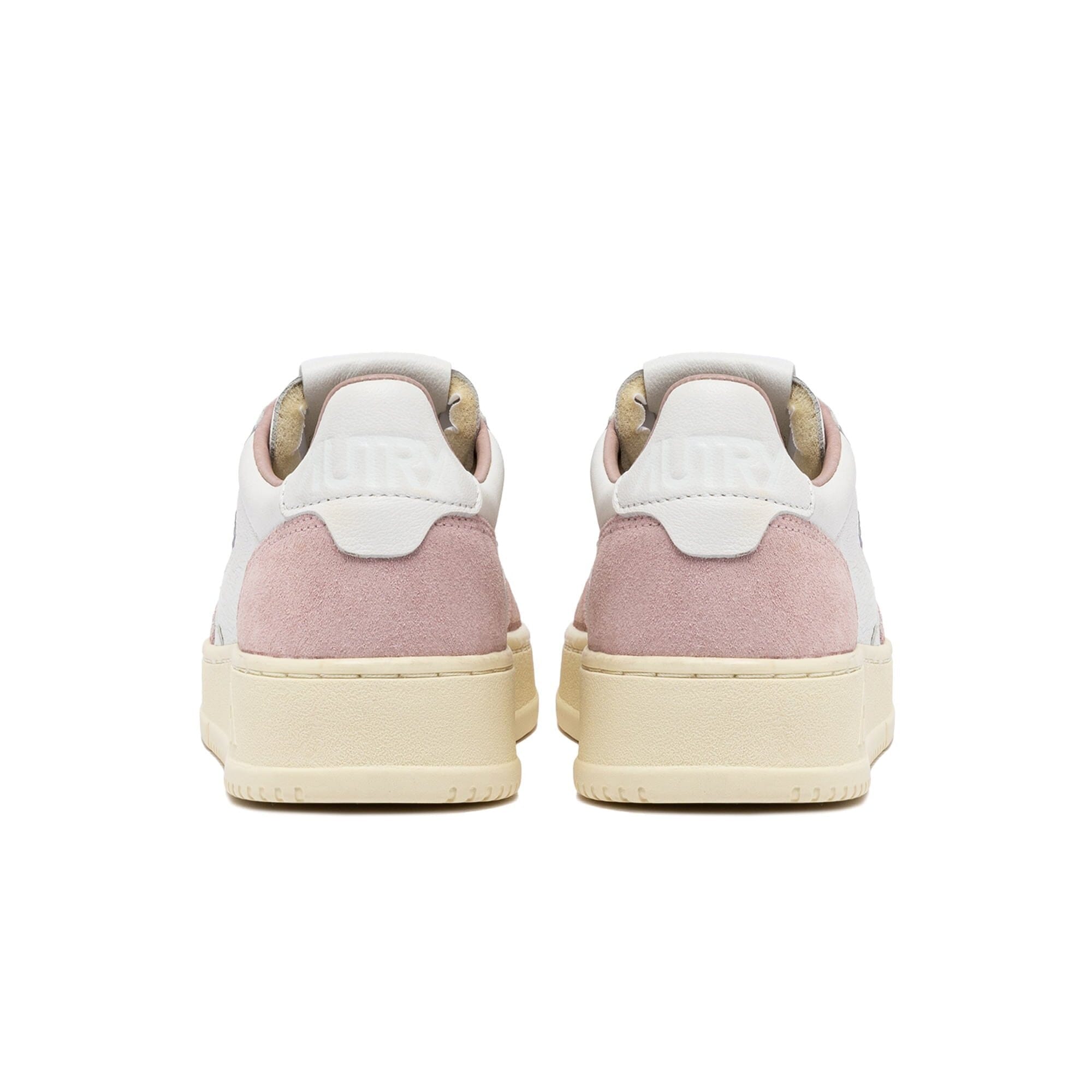 AUTRY - AULW GS36 - Sneakers - LOW WOM SUEDE LEAT - Bianco Rosa Scarpe Donna AUTRY - Collezione donna 