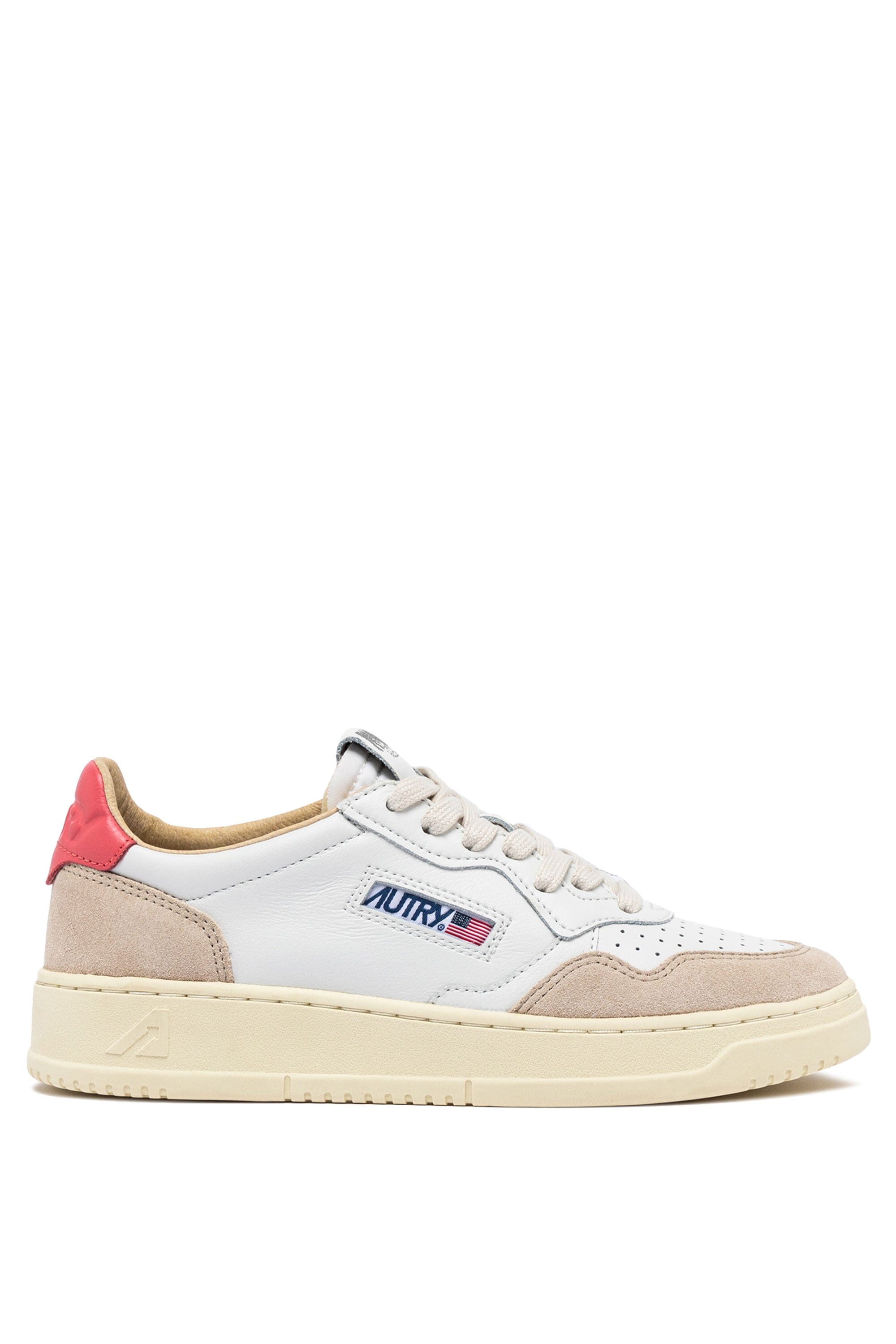 AUTRY - AULW LS78 - Sneakers LOW WOM LEAT - White Tearose Scarpe Donna AUTRY - Collezione donna 