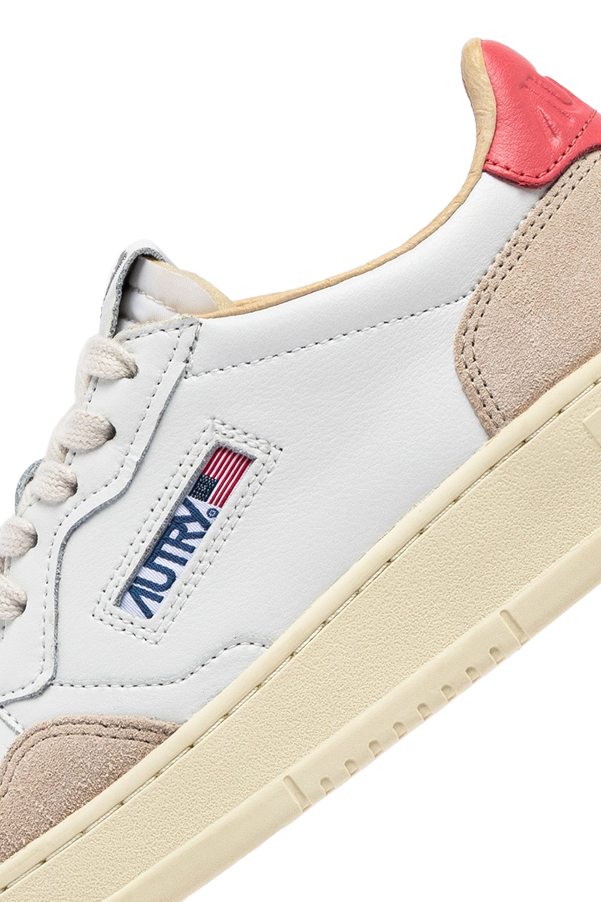 AUTRY - AULW LS78 - Sneakers LOW WOM LEAT - White Tearose Scarpe Donna AUTRY - Collezione donna 