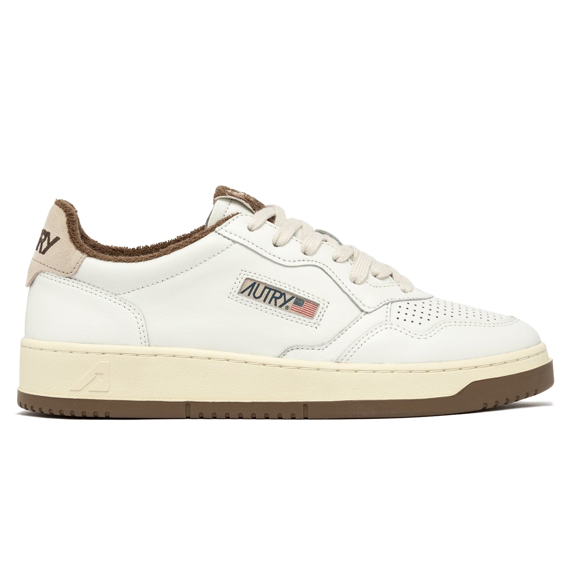 AUTRY - AULW VS03 -Sneakers LOW WOM LEAT - Bianco Marrone Scarpe Donna AUTRY - Collezione donna 