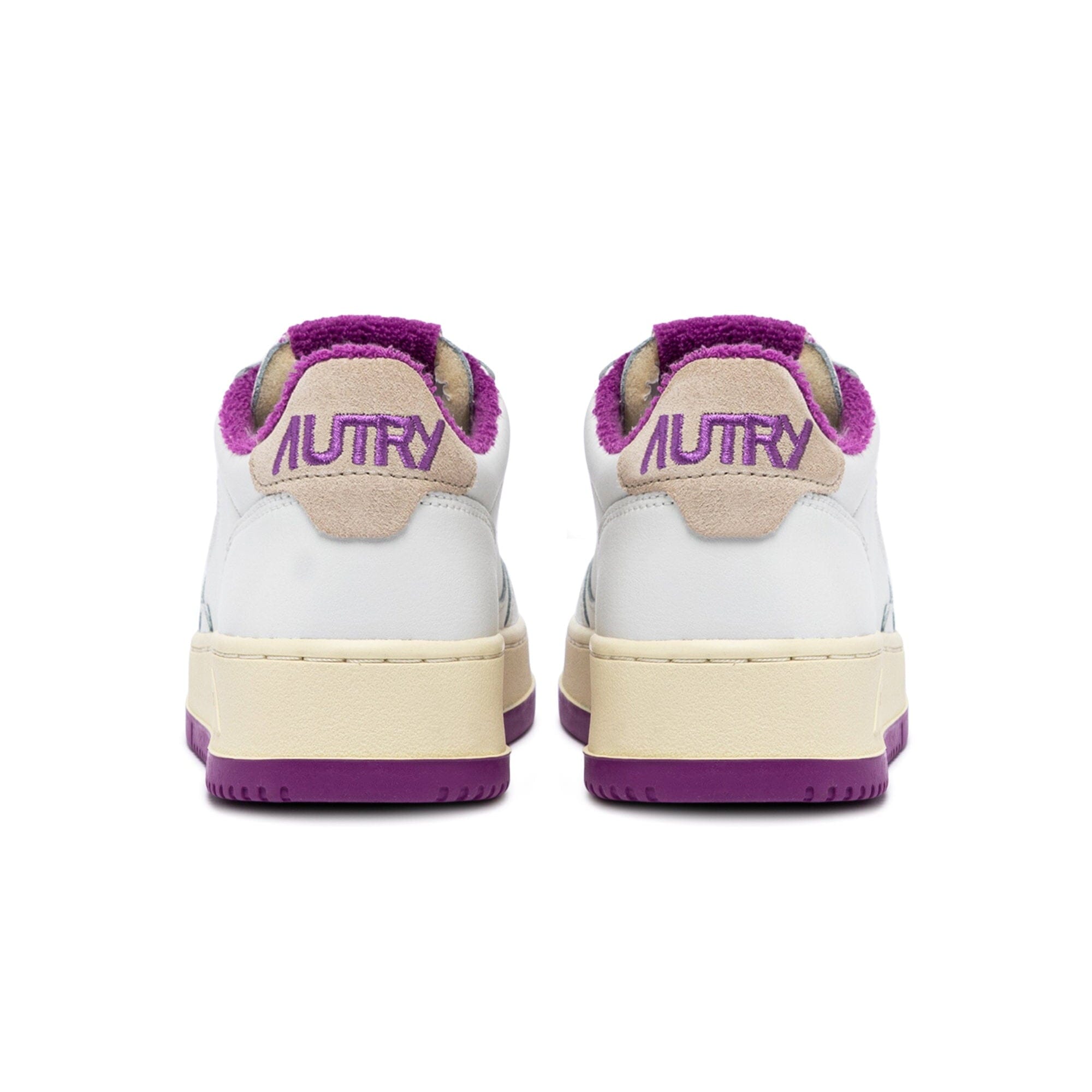 AUTRY - AULW VS04 -Sneakers LOW WOM LEAT - Bianco Viola Scarpe Donna AUTRY - Collezione donna 