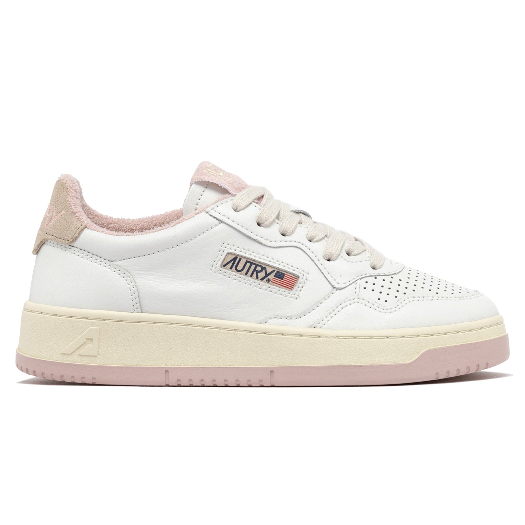 AUTRY - AULW VS07 -Sneakers LOW WOM LEAT - Bianco Rosa Scarpe Donna AUTRY - Collezione donna 