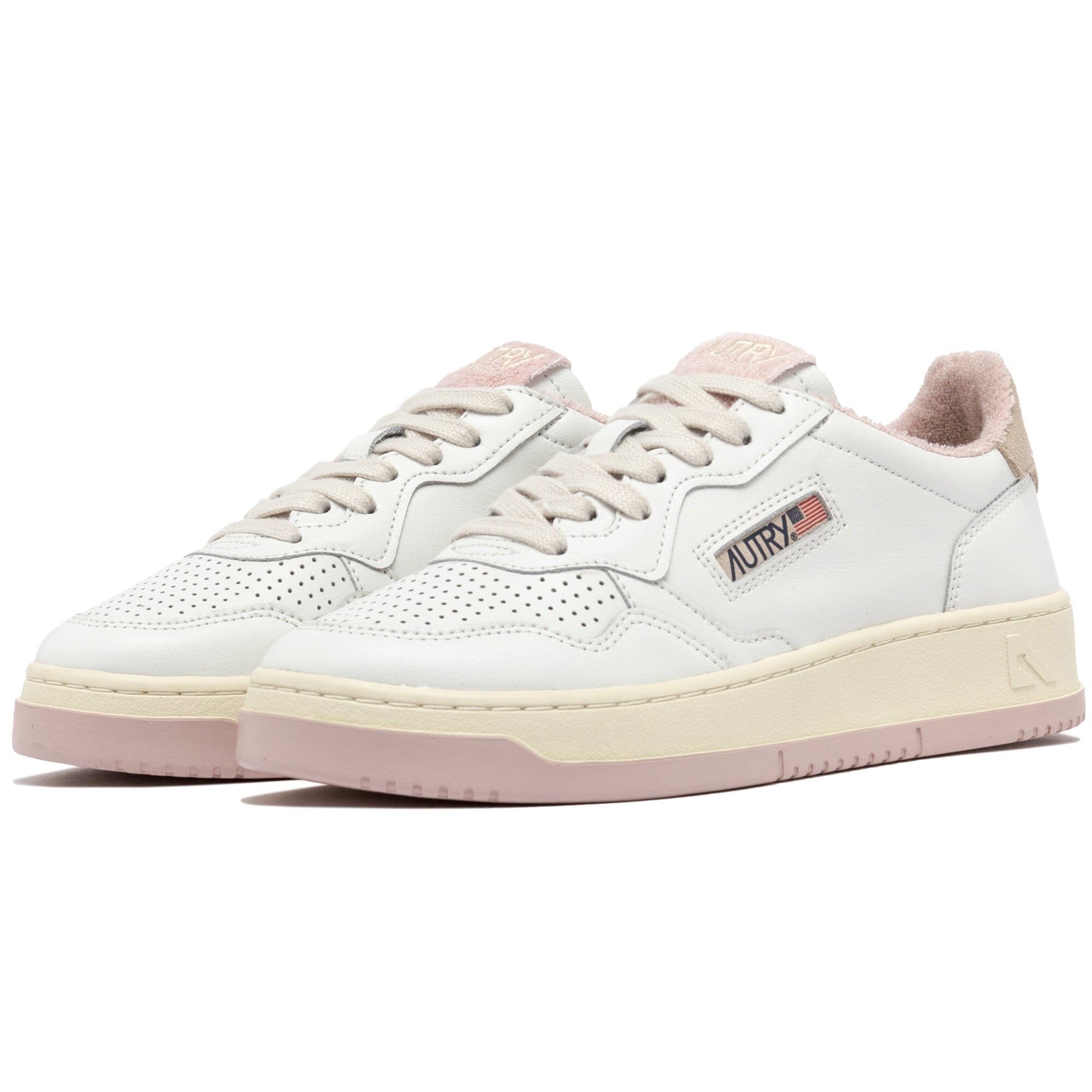 AUTRY - AULW VS07 -Sneakers LOW WOM LEAT - Bianco Rosa Scarpe Donna AUTRY - Collezione donna 