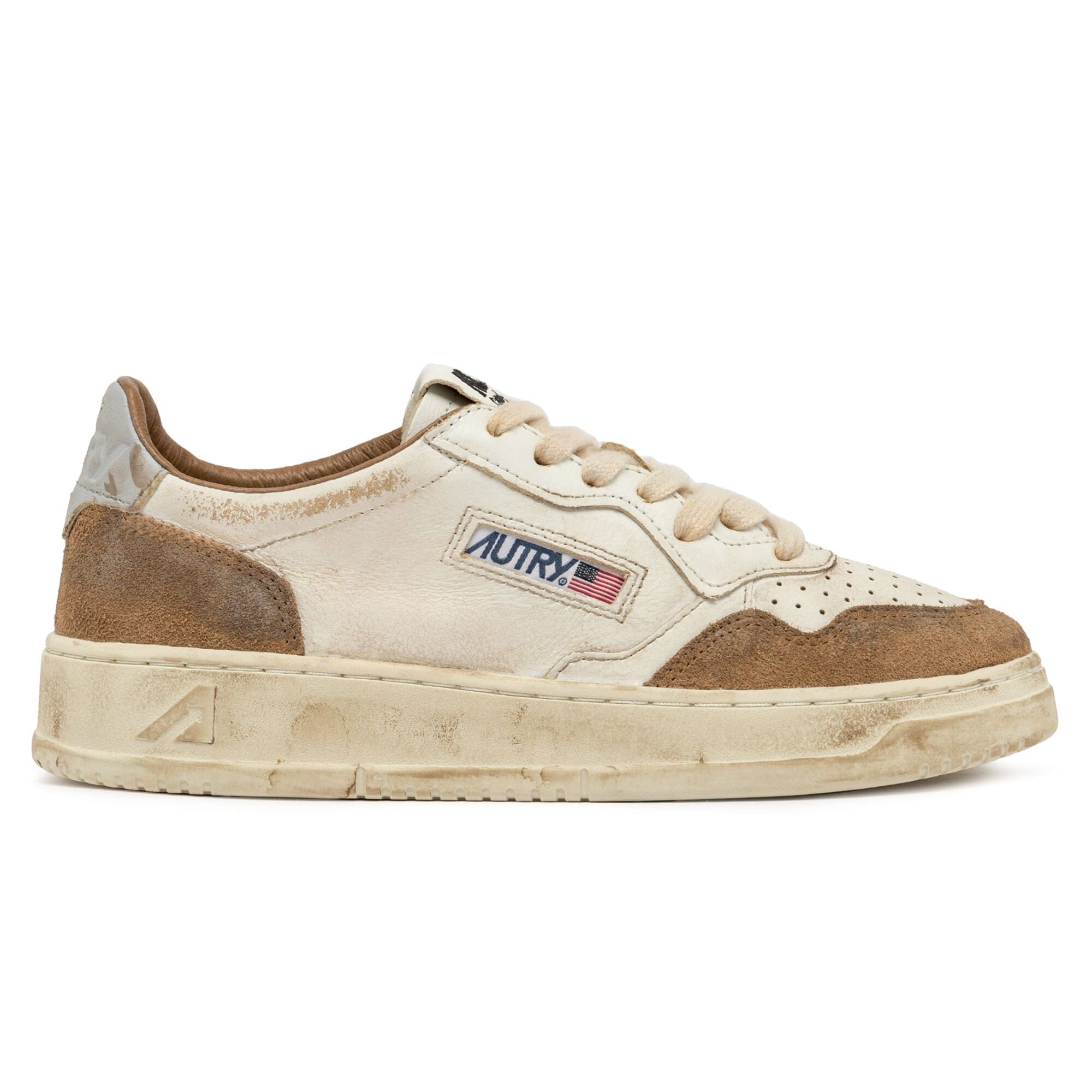 AUTRY - Sneakers AVLM LS06 - LOW MAN LEAT VINTAGE - Beige Scarpe Uomo AUTRY - Collezione uomo 