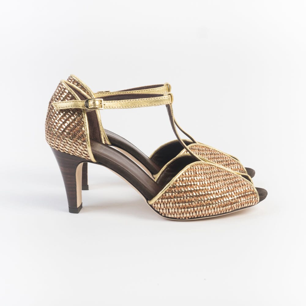 L' ARIANNA - Sandali con Tacco SP1612 - Oro Scarpe Donna L'Arianna 