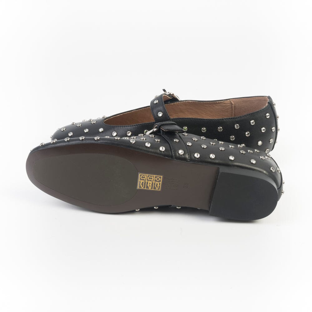 BIBI LOU - Mary Jane - 702 - Nero Borchie Scarpe Donna BIBI LOU 