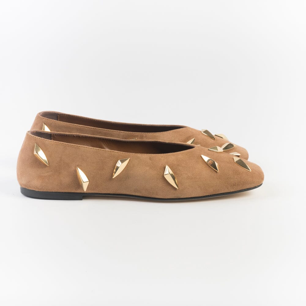 GIAMPAOLO VIOZZI - Ballerina - VA007 - Camoscio Camel Scarpe Donna GIAMPAOLO VIOZZI - Collezione Donna 