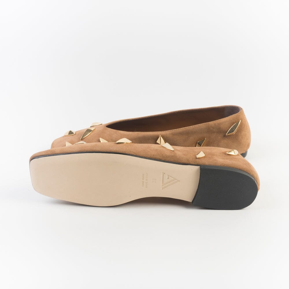 GIAMPAOLO VIOZZI - Ballerina - VA007 - Camoscio Camel Scarpe Donna GIAMPAOLO VIOZZI - Collezione Donna 