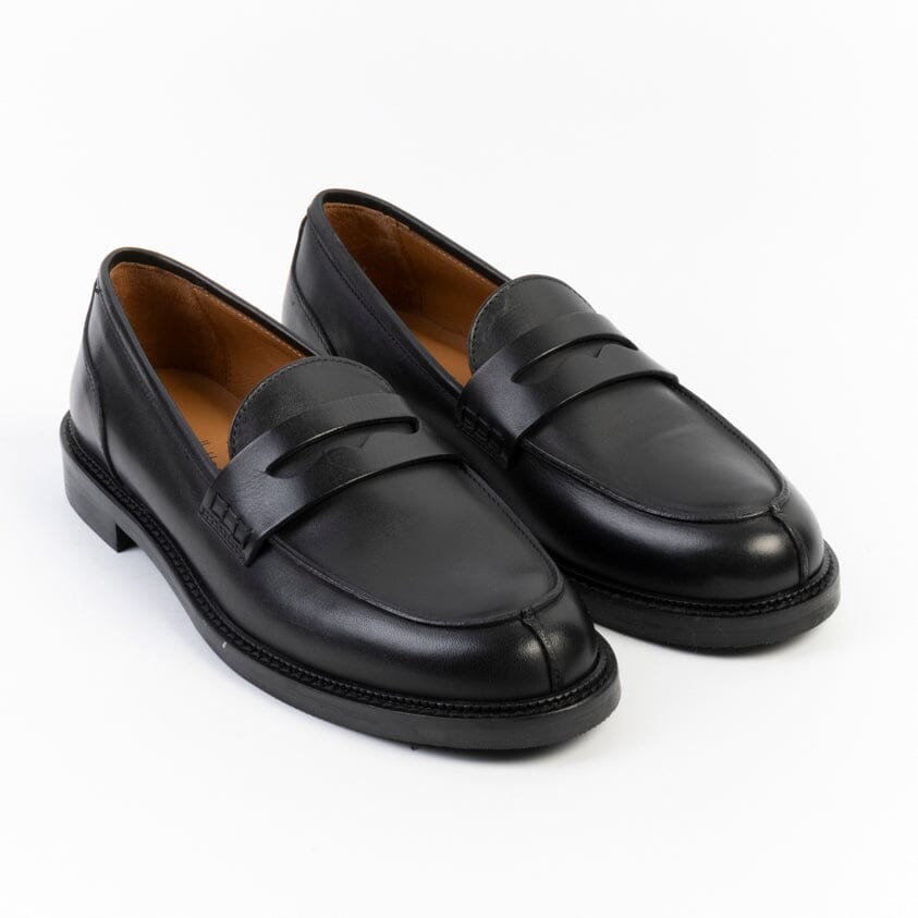 CAPPELLETTOSHOP - Mocassino - 9000 - Vitello Nero Scarpe Donna CAPPELLETTO 1948 