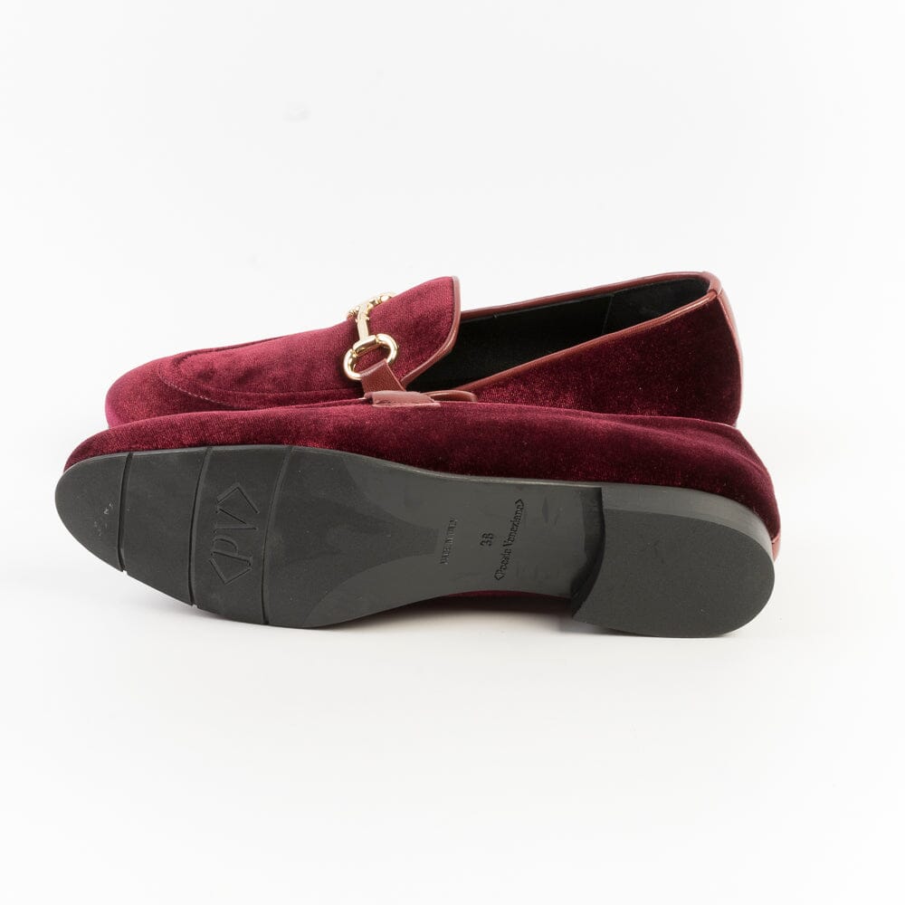 POESIE VENEZIANE - Mocassino - JJA65 - Velluto Rosso Scarpe Donna POESIE VENEZIANE 