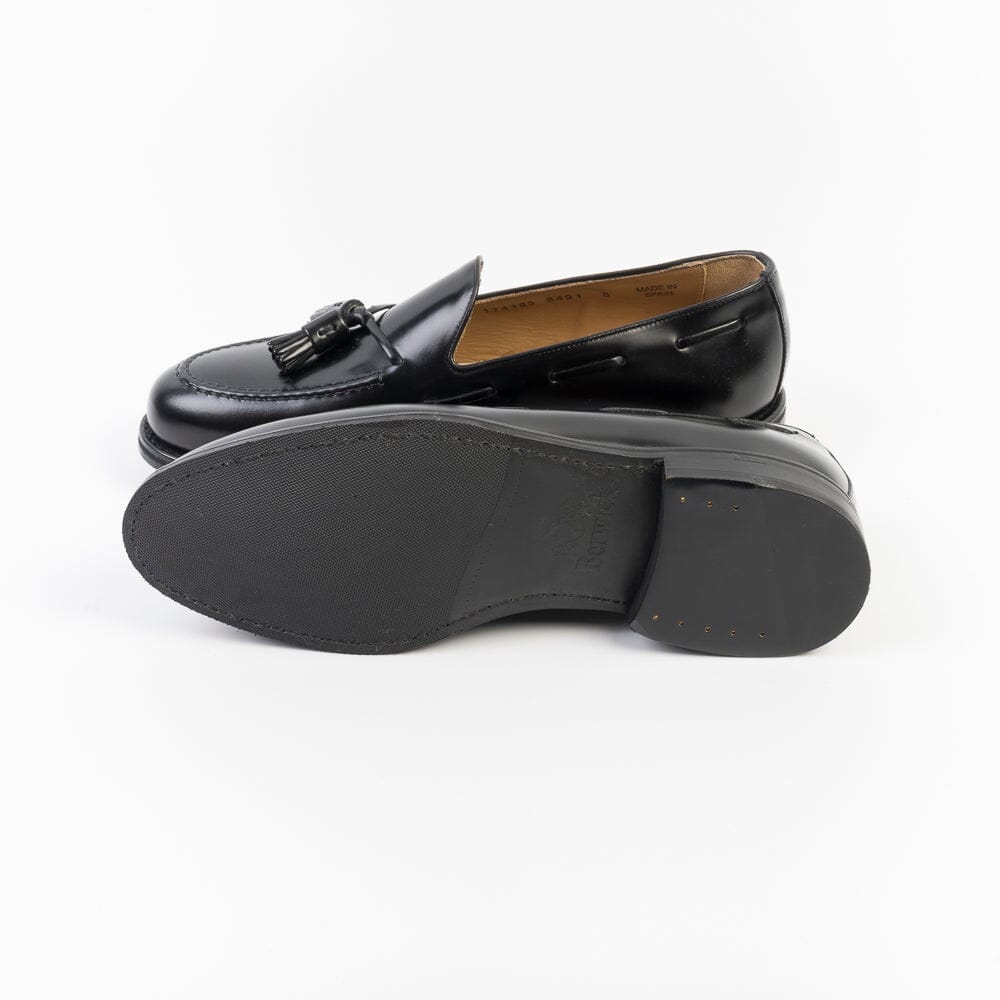 BERWICK 1707 - 8491 - Mocassino Nappine Fondo Gomma - Nero Scarpe Uomo Berwick 1707 