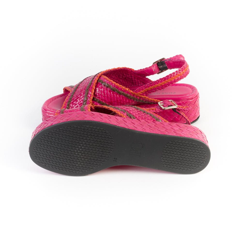 PONS QUINTANA - Sandali Zeppa - FORLI 10734 - Fuxia Scarpe Donna PONS QUINTANA 