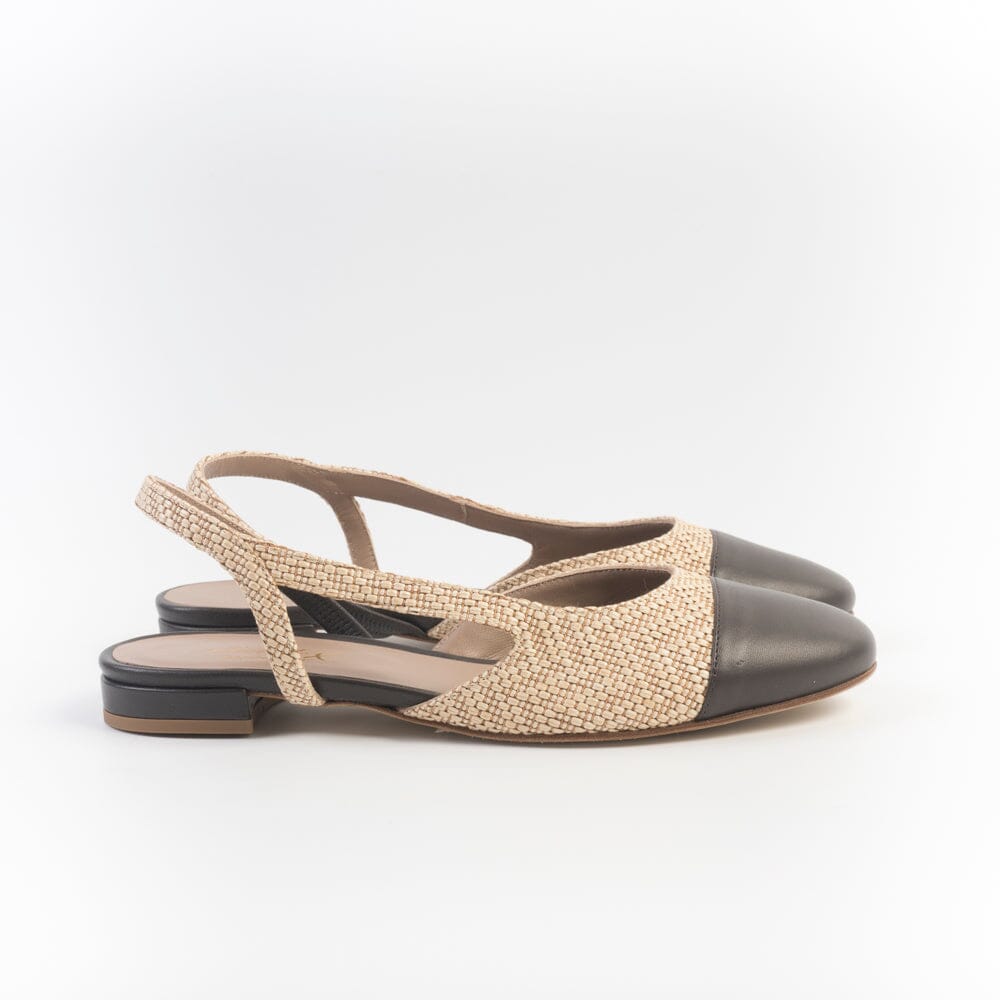 CHEVILLE - Sling Back - HARPER - Rafia Sabbia Scarpe Donna CHEVILLE 