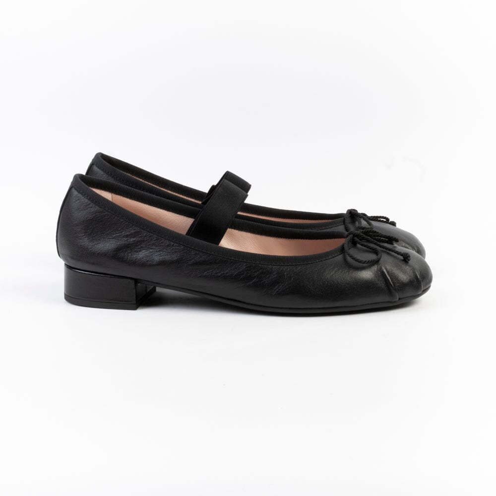 PRETTY BALLERINAS - Mary Jane - 51701 - Cotton Nero Scarpe Donna PRETTY BALLERINAS 