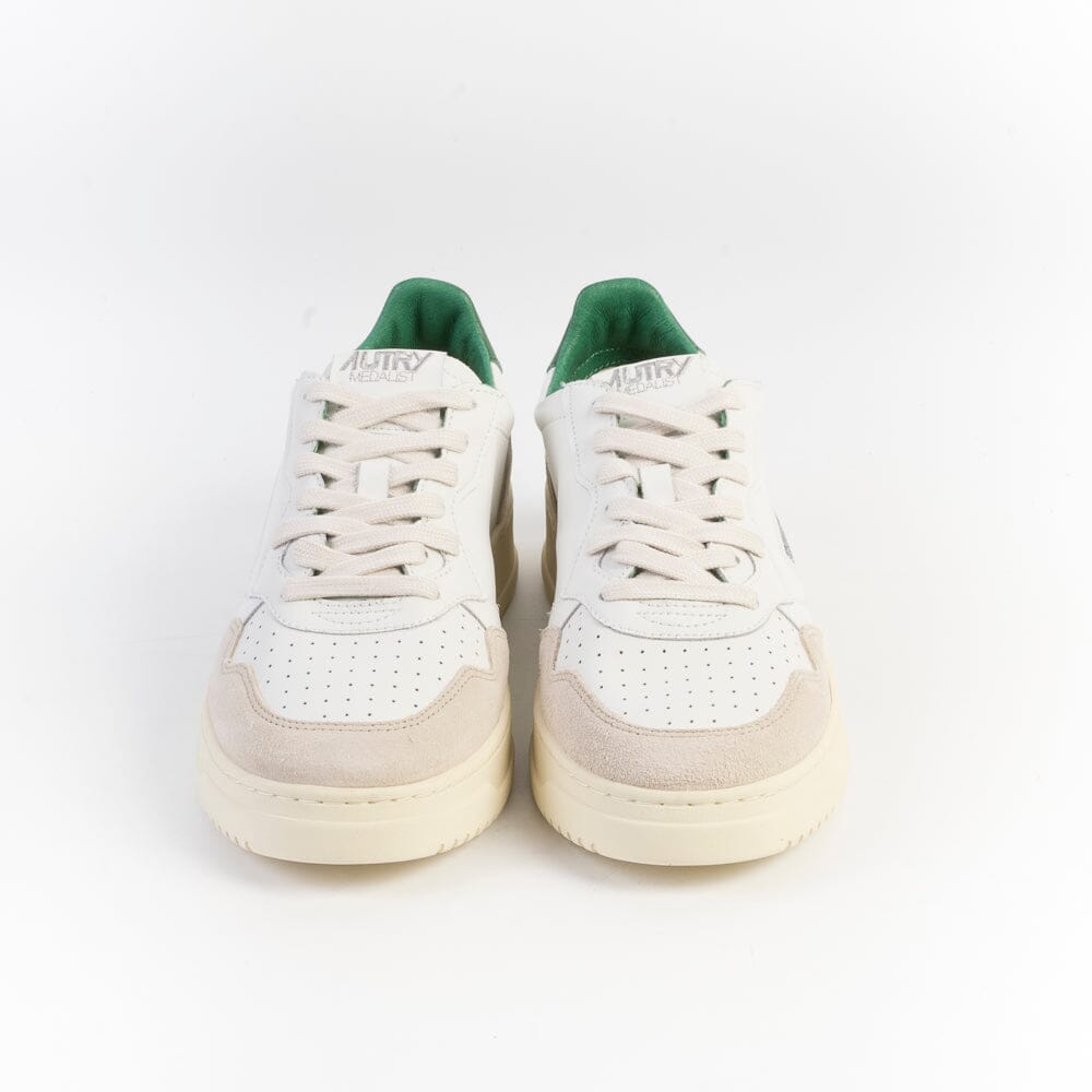 AUTRY Sneakers AULM MA05 - LOW MAN LEAT/SUEDE - Bianco Verde Scarpe Uomo AUTRY - Collezione uomo 