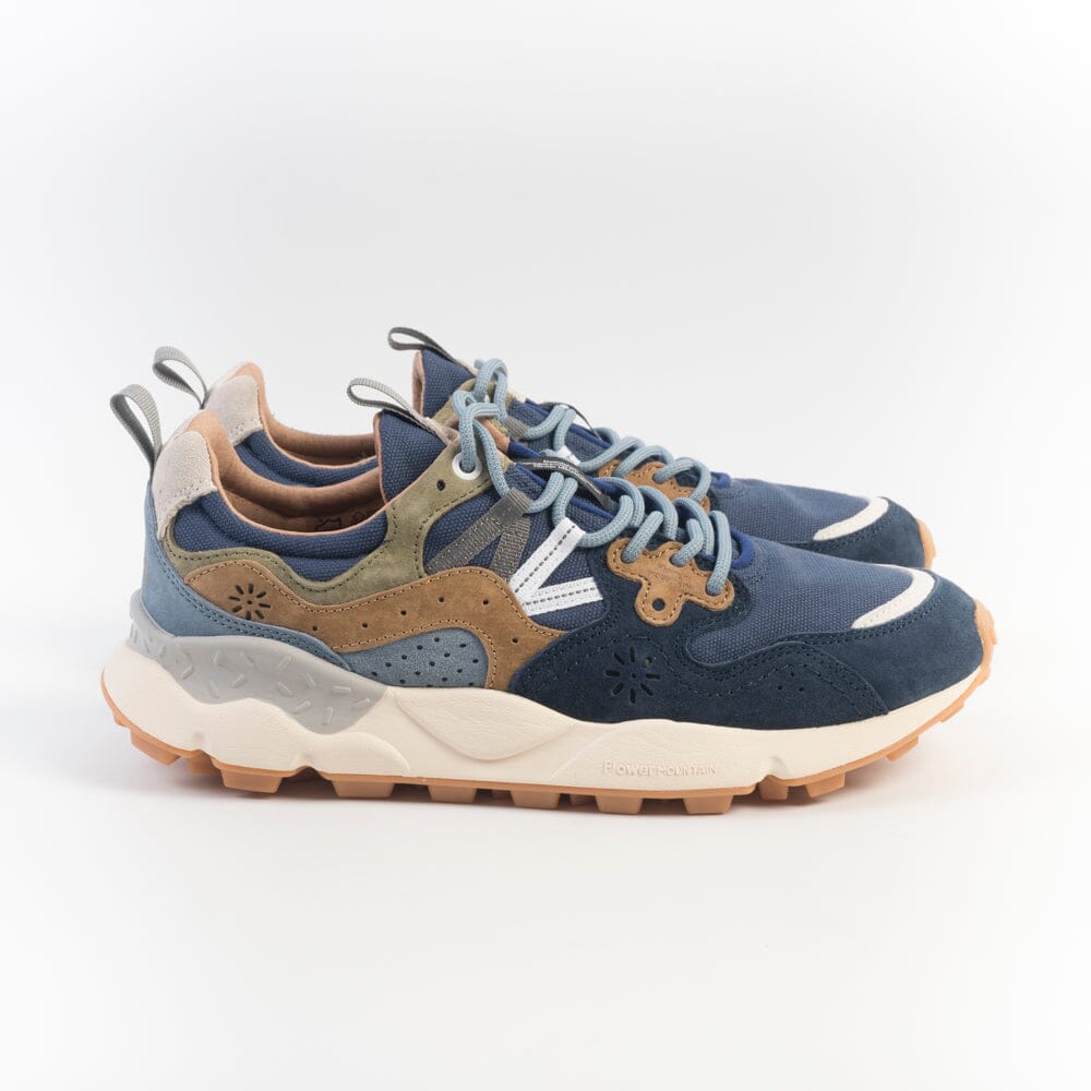 FLOWER MOUNTAIN - Sneakers Yamano 3 - 3C08 - Canvas Blu Scarpe Uomo FLOWER MOUNTAIN 