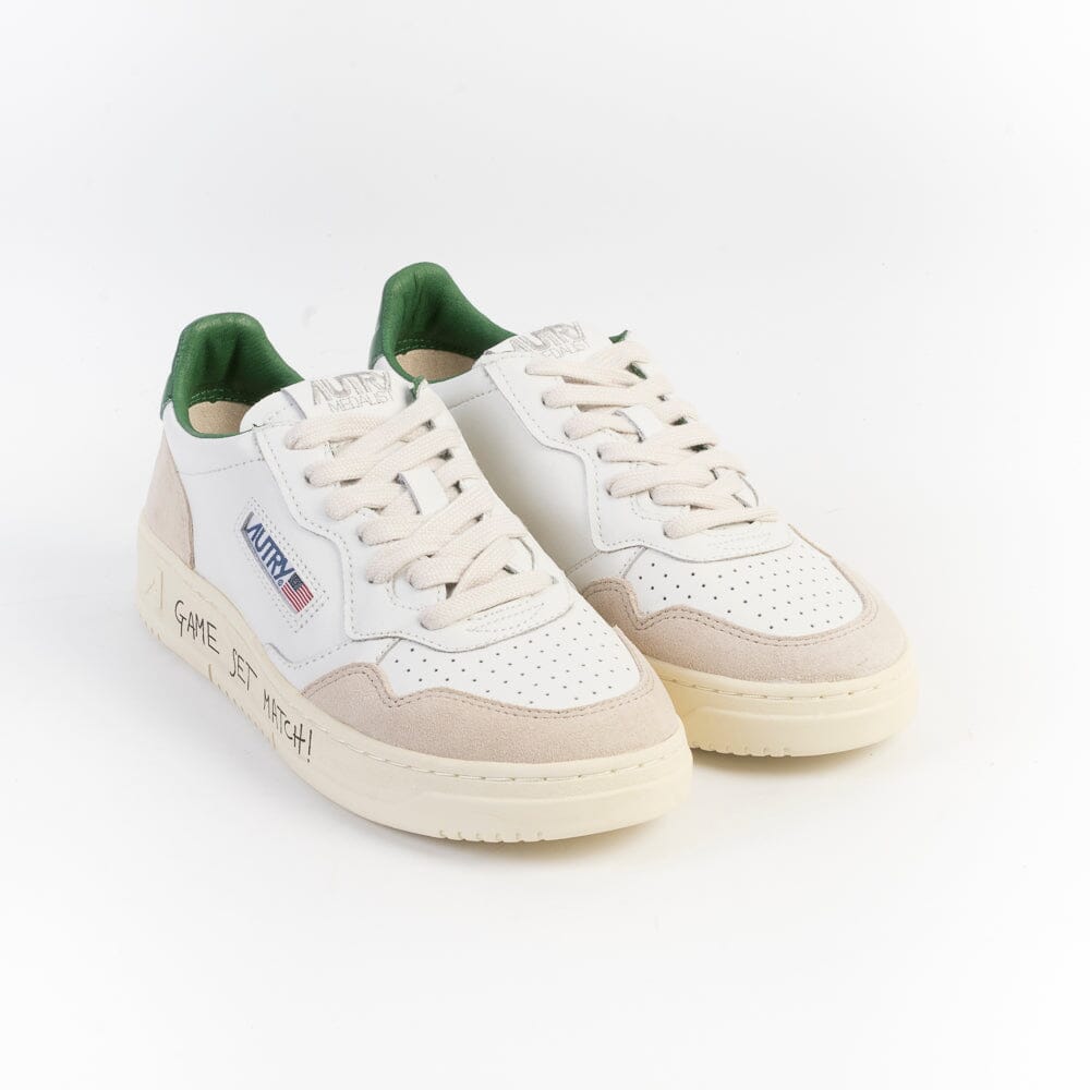 AUTRY AULW MA05- LOW WOM LEAT/SUEDE - Bianco Verde Scarpe Donna AUTRY - Collezione donna 