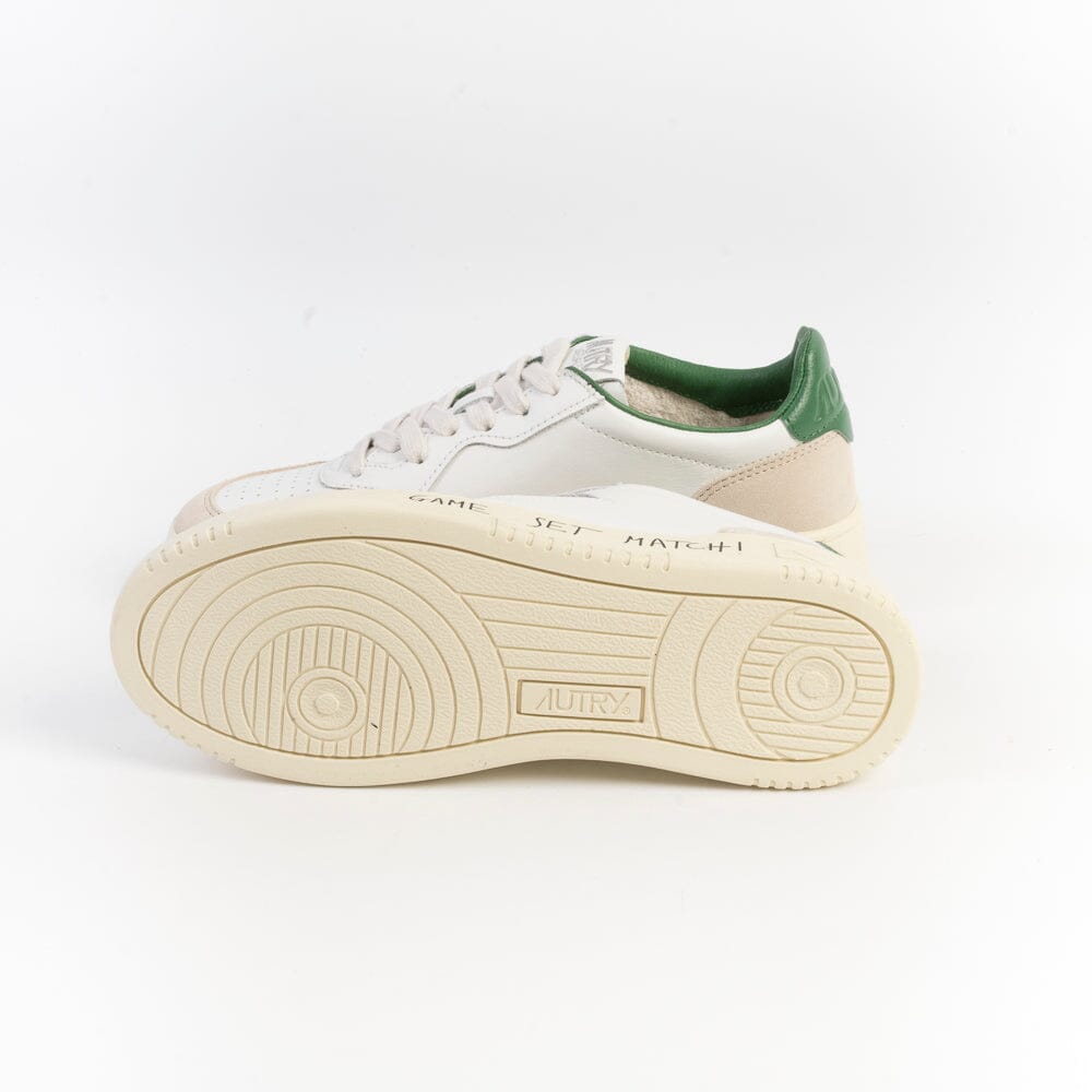 AUTRY AULW MA05- LOW WOM LEAT/SUEDE - Bianco Verde Scarpe Donna AUTRY - Collezione donna 