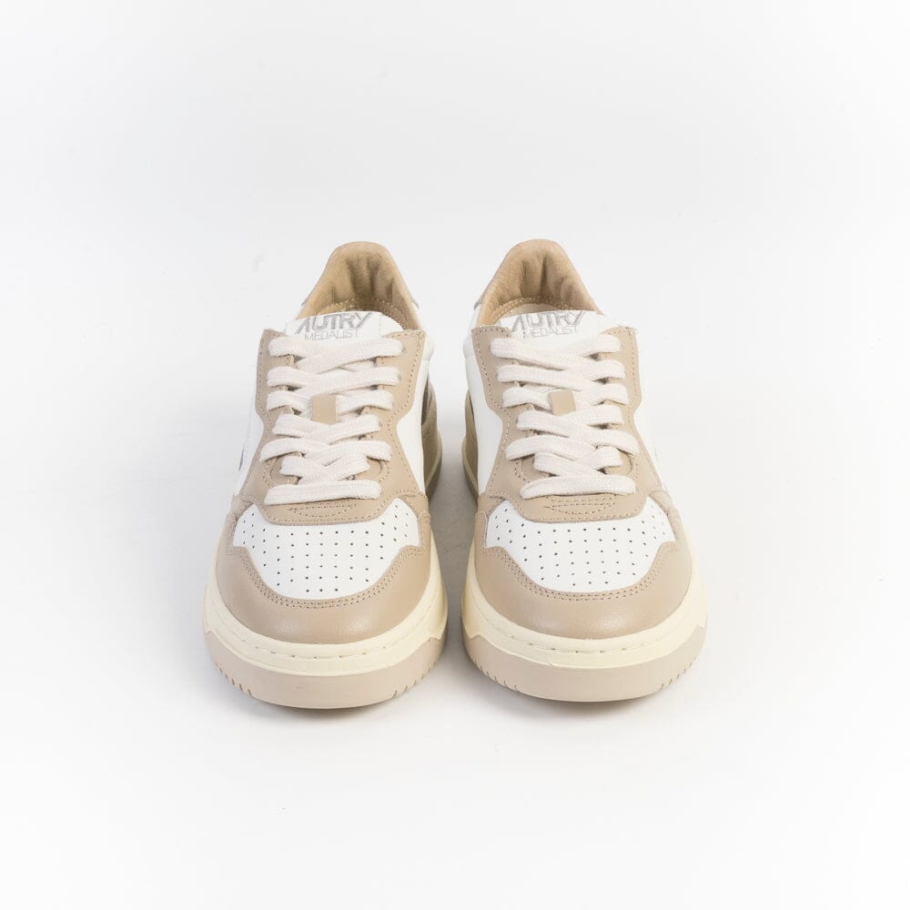 AUTRY - AULW WB51- Sneakers LOW WOM LEAT - Bianco Beige Scarpe Donna AUTRY - Collezione donna 