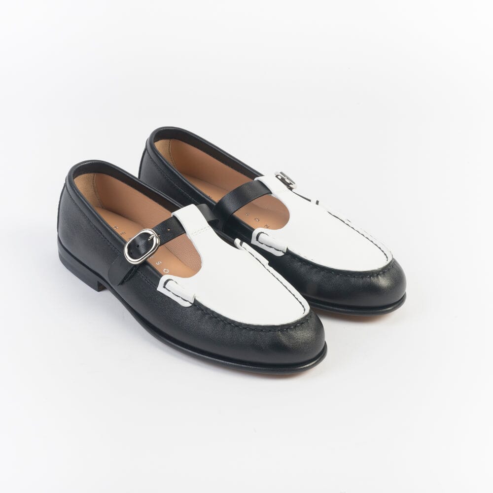 HENDERSON - Mocassino - Colette - Bicolor Bianco Nero Scarpe Donna HENDERSON - Collezione Donna 