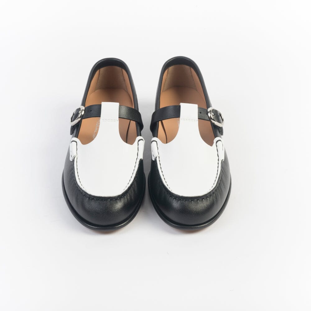 HENDERSON - Mocassino - Colette - Bicolor Bianco Nero Scarpe Donna HENDERSON - Collezione Donna 