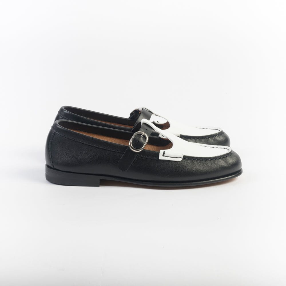 HENDERSON - Mocassino - Colette - Bicolor Bianco Nero Scarpe Donna HENDERSON - Collezione Donna 