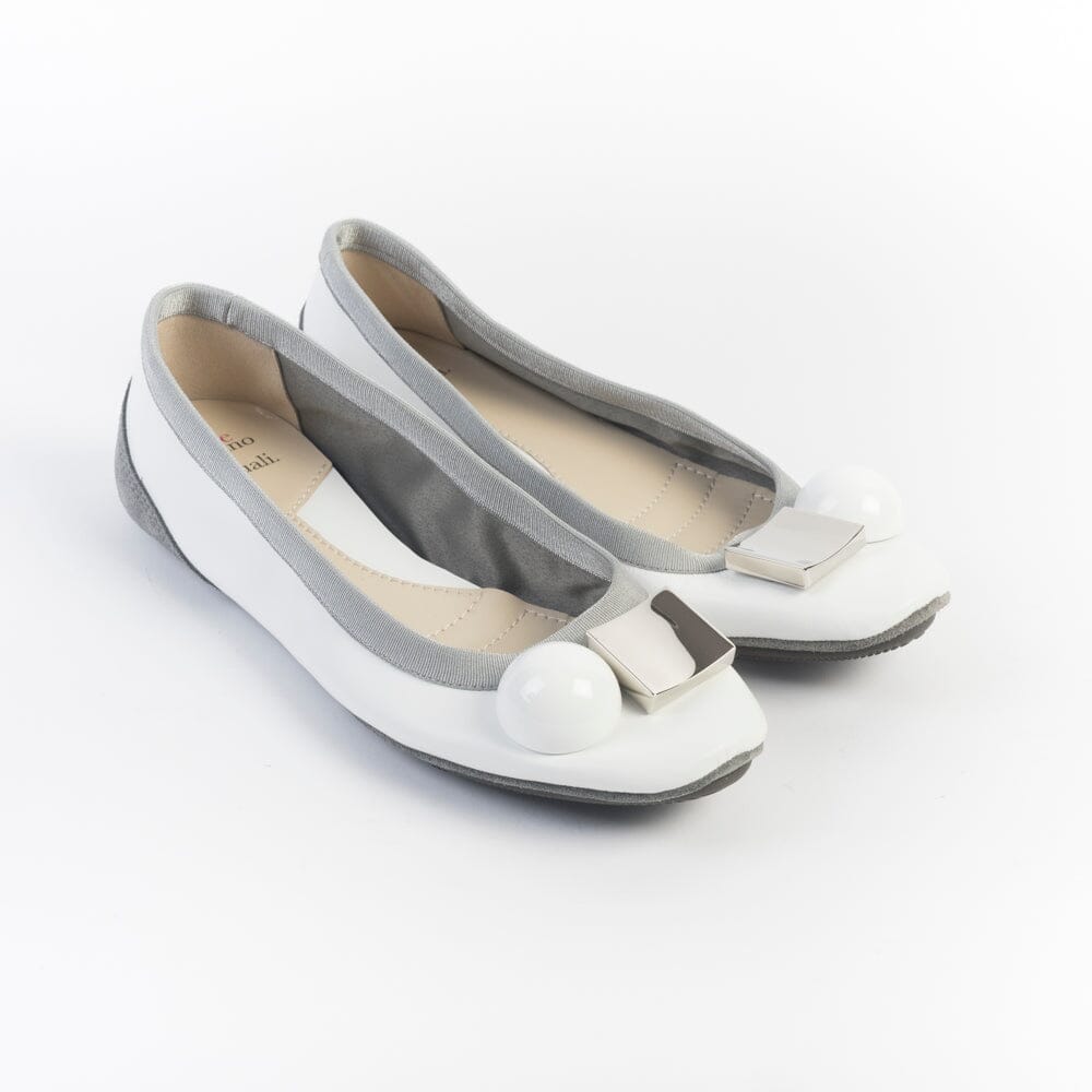 DOVE NUOTANO GLI SQUALI - Ballerina Becky - Bianco Scarpe Donna DOVE NUOTANO GLI SQUALI 