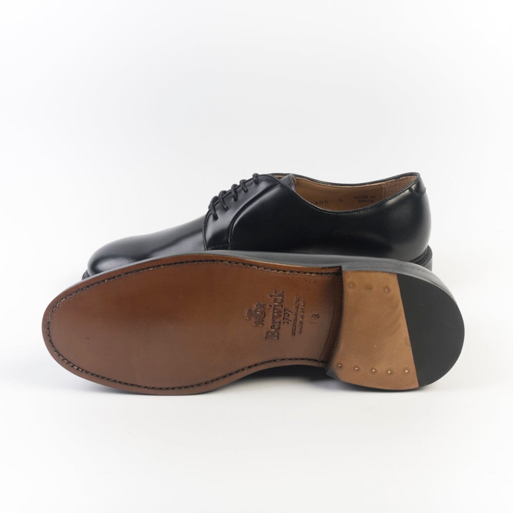 BERWICK 1707 - 4406 - Derby - Nero Fondo Cuoio Sfoderato Scarpe Uomo Berwick 1707 