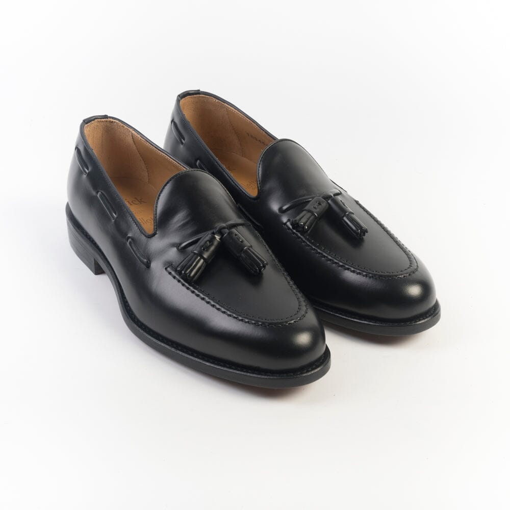 BERWICK 1707 - 8491 - Mocassino Nappine Fondo Cuoio - Nero Sfoderato Scarpe Uomo Berwick 1707 