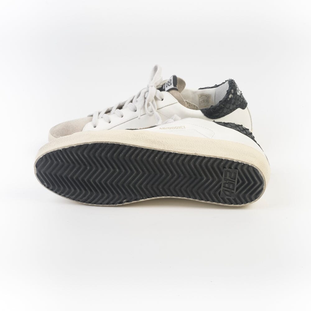 4B12 - Sneakers - Suprime DB246 - Bianco Oro Scarpe Donna 4B12 