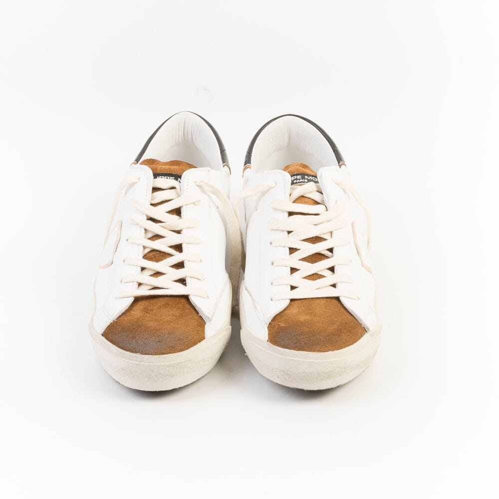 PHILIPPE MODEL - Sneakers PRLU WX38 - ParisX - Bianco Cognac Scarpe Uomo Philippe Model Paris 