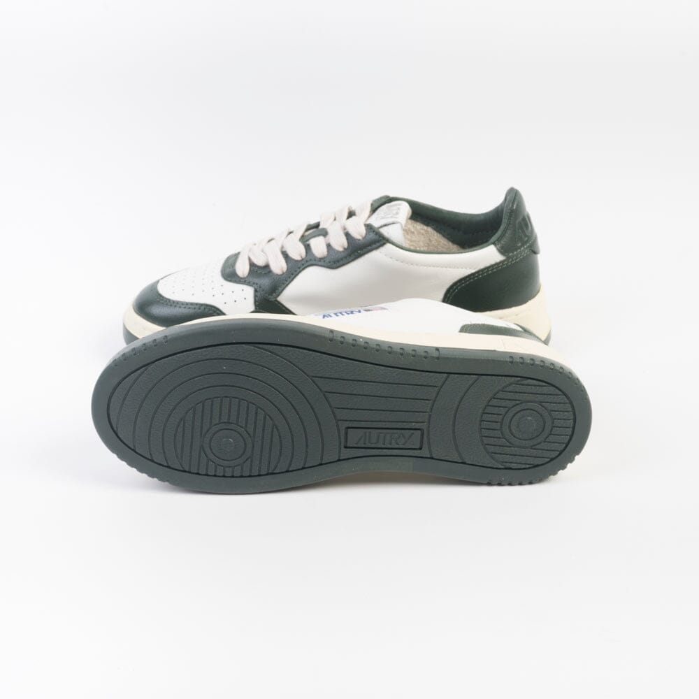 AUTRY - AULW WB49 -Sneakers LOW WOM LEAT - Bianco Verde Mountain Scarpe Donna AUTRY - Collezione donna 