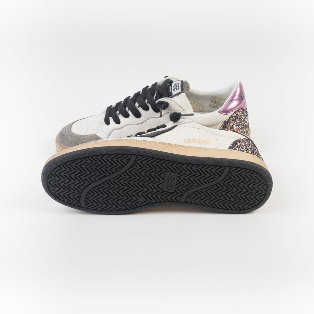 4B12 - Sneakers - Play D172 - Bianco Amaranto Scarpe Donna 4B12 