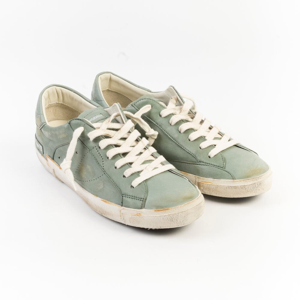 PHILIPPE MODEL - Sneakers PRLU HE03- ParisX - Nabuk Verde Scarpe Uomo Philippe Model Paris 