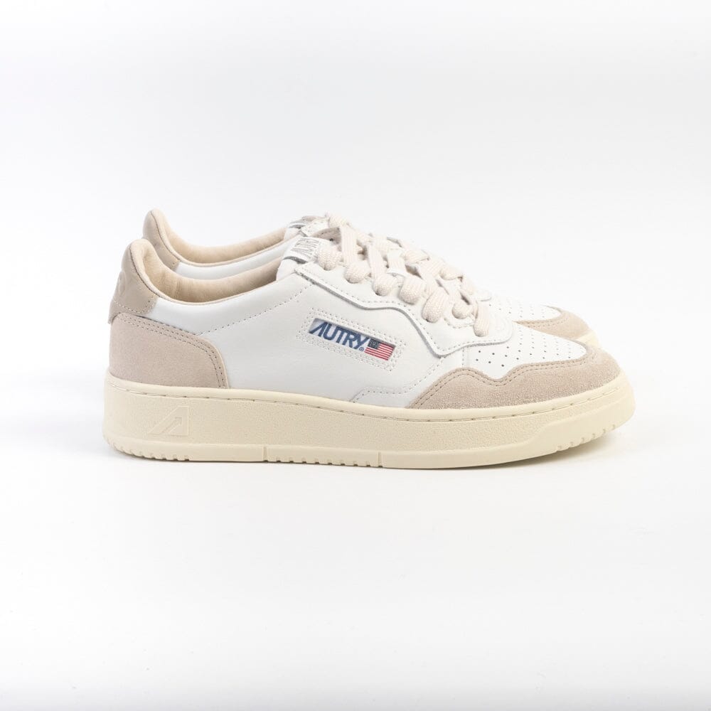 AUTRY - AULW LS58 - Sneakers LOW WOM LEAT - Bianco Beige Pepper Scarpe Donna AUTRY - Collezione donna 