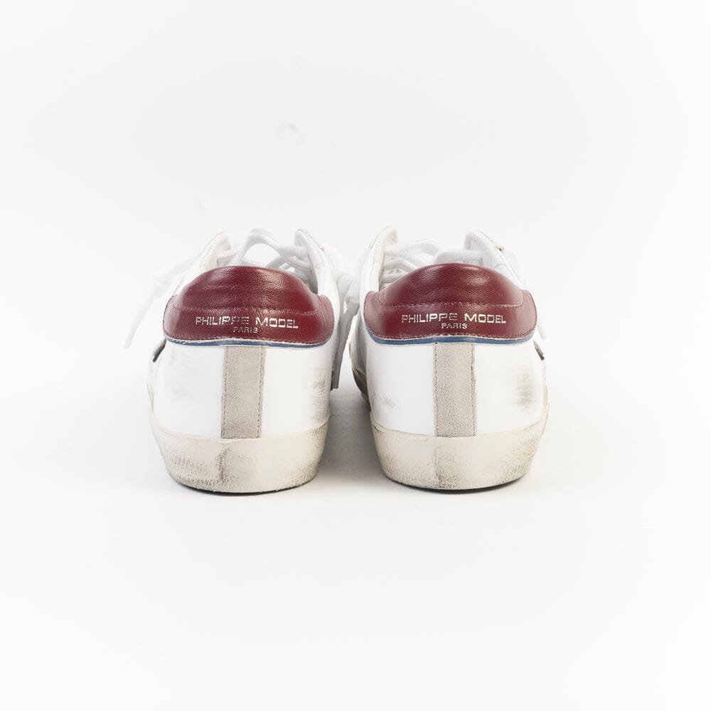 PHILIPPE MODEL - Sneakers PRLU VV05 - ParisX - Bianco Bordeaux Scarpe Uomo Philippe Model Paris 