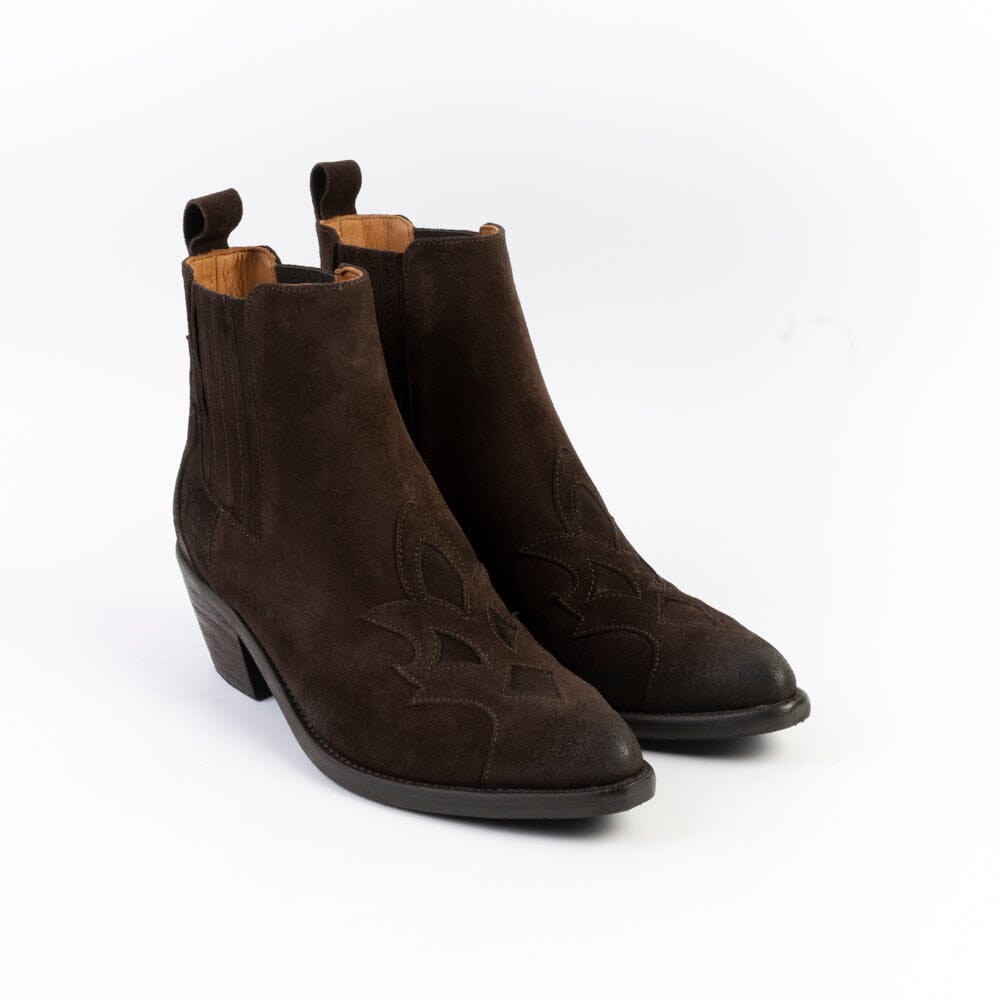 CAPPELLETTOSHOP - Stivaletto Texano 9500 - Sayo Caffè Scarpe Donna CAPPELLETTO 1948 