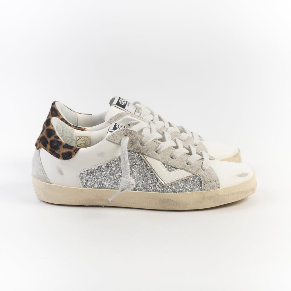 4B12 - Sneakers - Suprime D306 - Bianco Leopard Scarpe Donna 4B12 