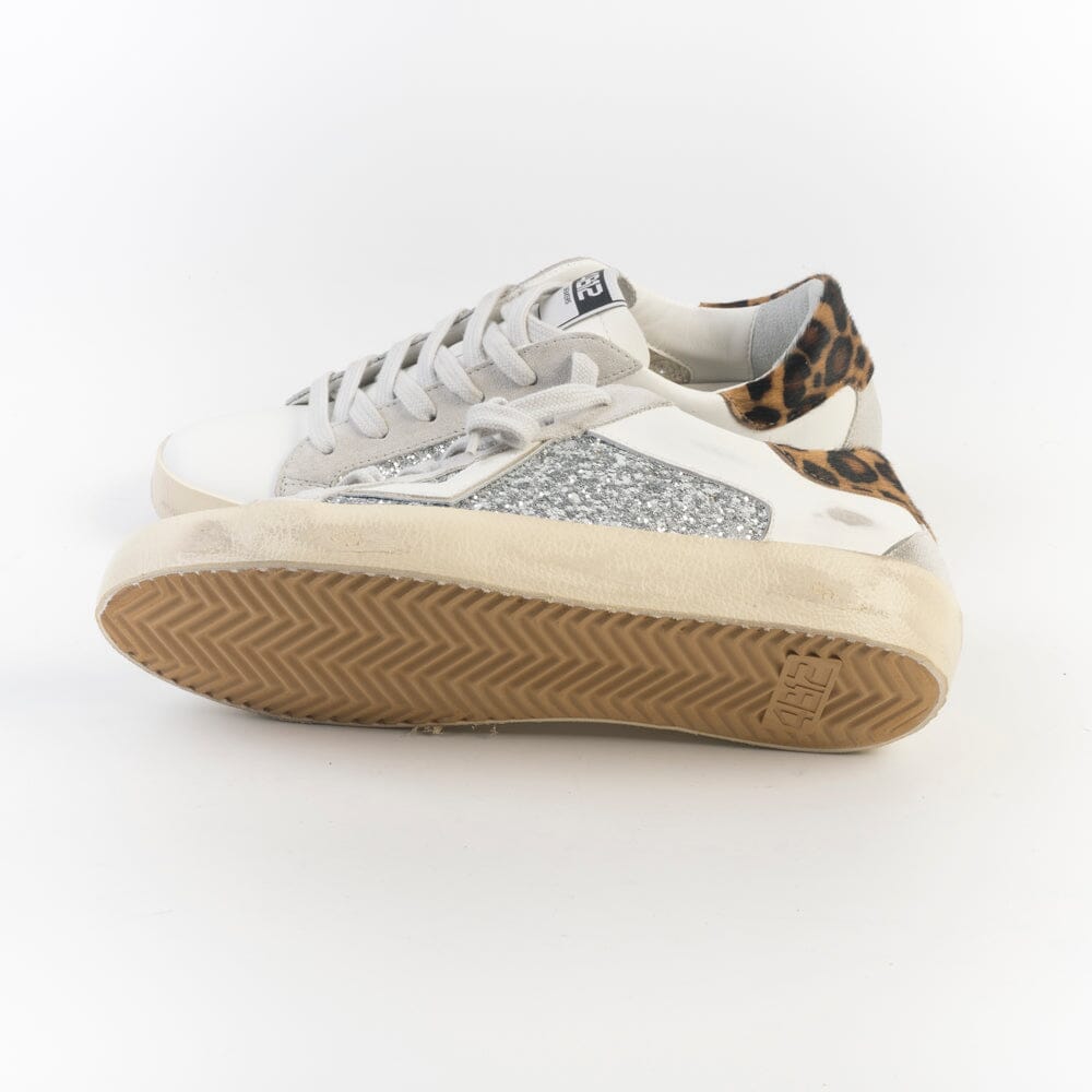 4B12 - Sneakers - Suprime D306 - Bianco Leopard Scarpe Donna 4B12 