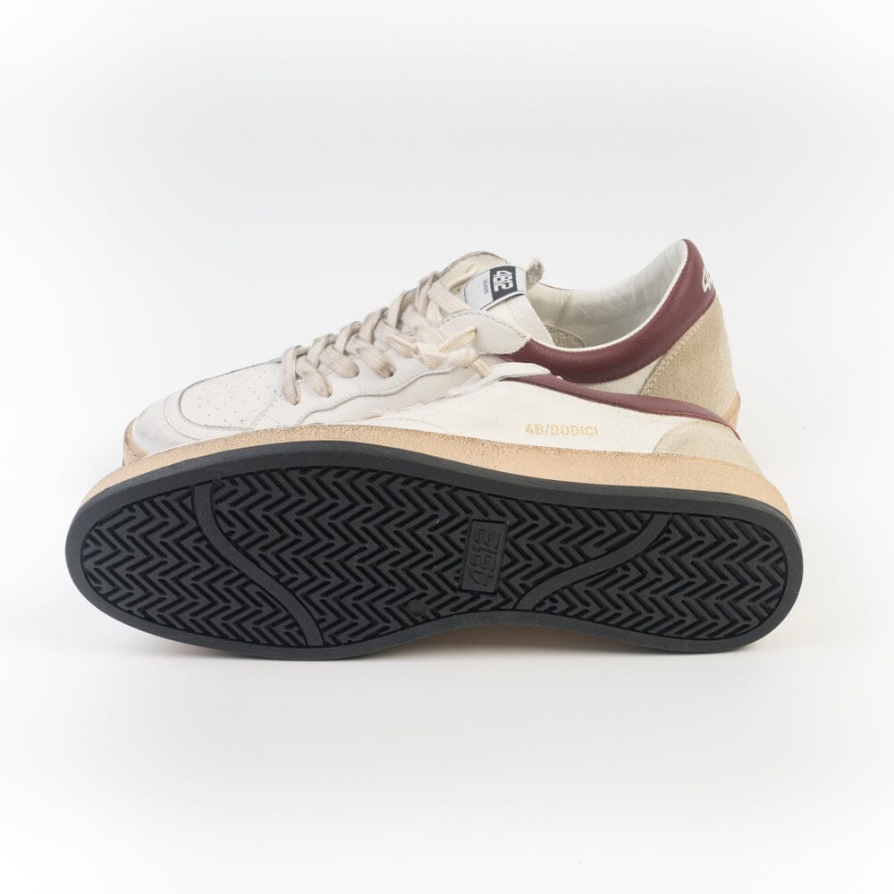 4B12 - Sneakers - Play U95 - Bianco Rubino Scarpe Uomo 4B12 - COLLEZIONE UOMO 