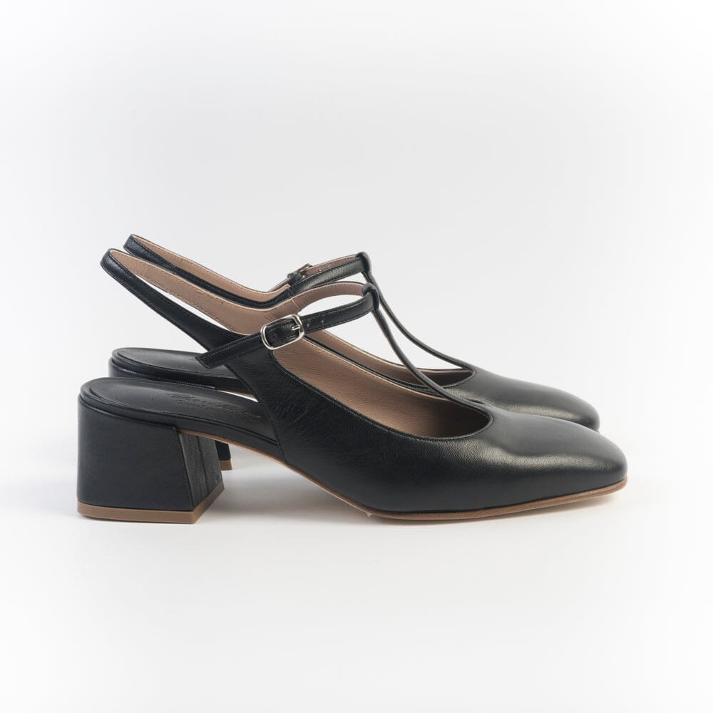 CHEVILLE - Sling Back - NICLA - Nappa Nero Scarpe Donna CHEVILLE 