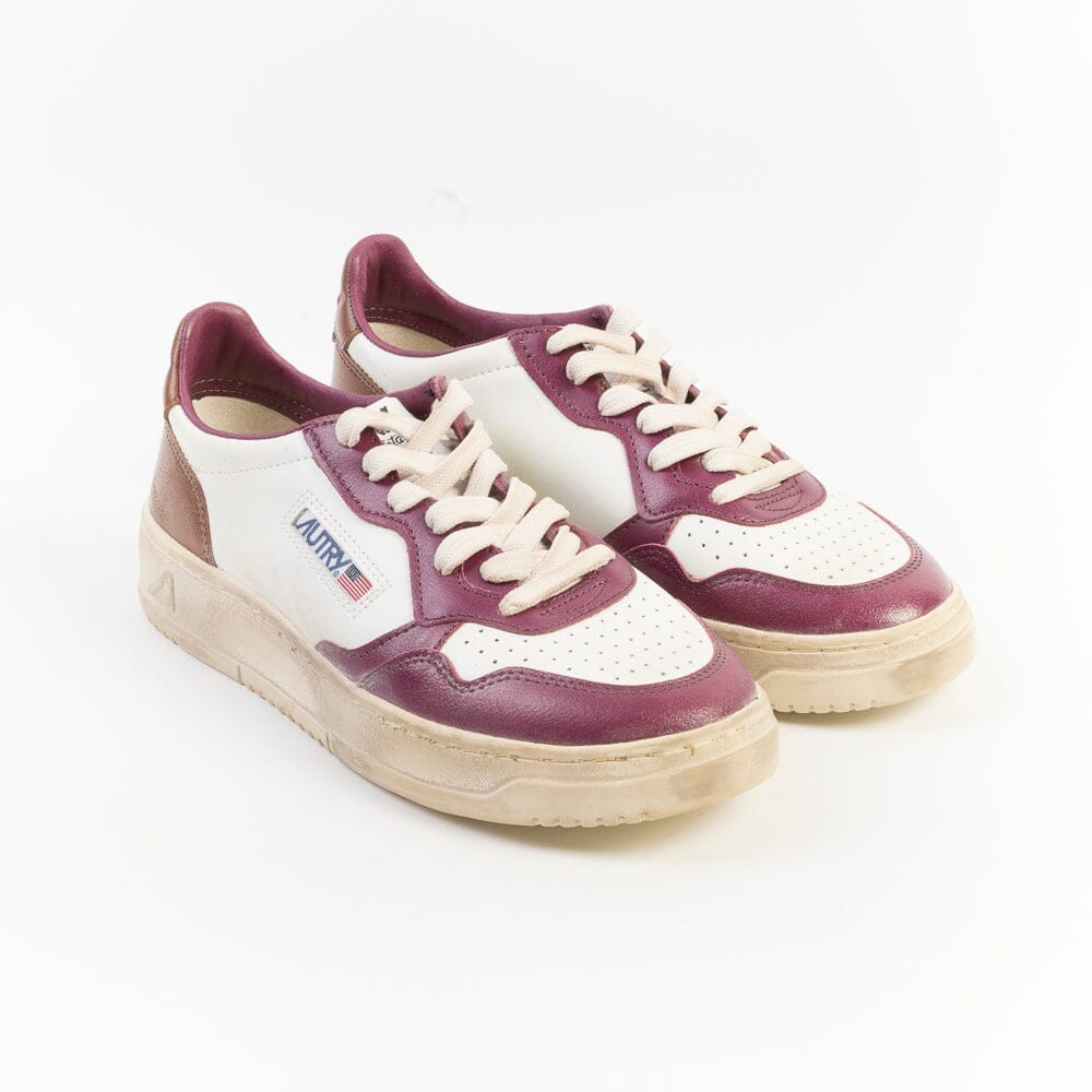 AUTRY - AVLW SV40- Sneakers LOW WOM LEAT - Vintage Edition - Magenta Scarpe Donna AUTRY - Collezione donna 