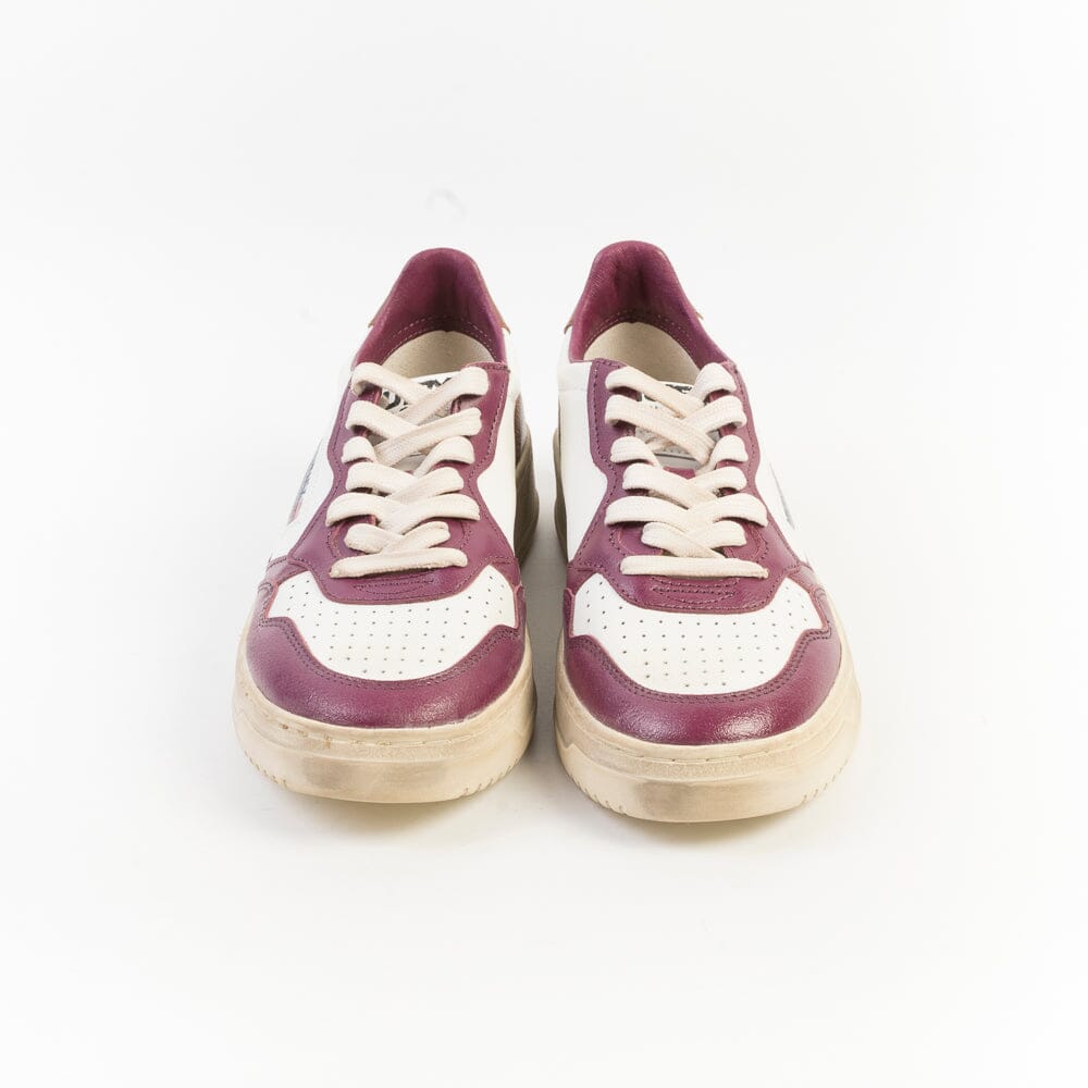 AUTRY - AVLW SV40- Sneakers LOW WOM LEAT - Vintage Edition - Magenta Scarpe Donna AUTRY - Collezione donna 