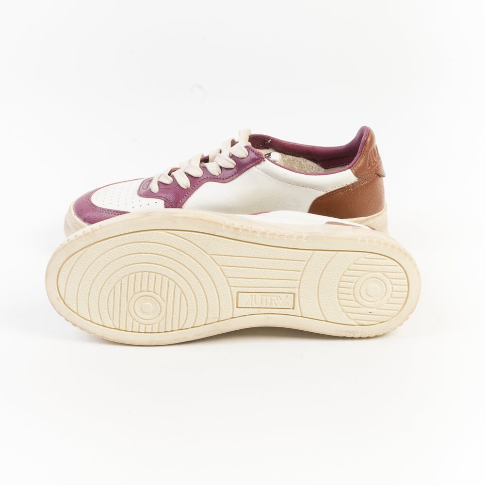 AUTRY - AVLW SV40- Sneakers LOW WOM LEAT - Vintage Edition - Magenta Scarpe Donna AUTRY - Collezione donna 