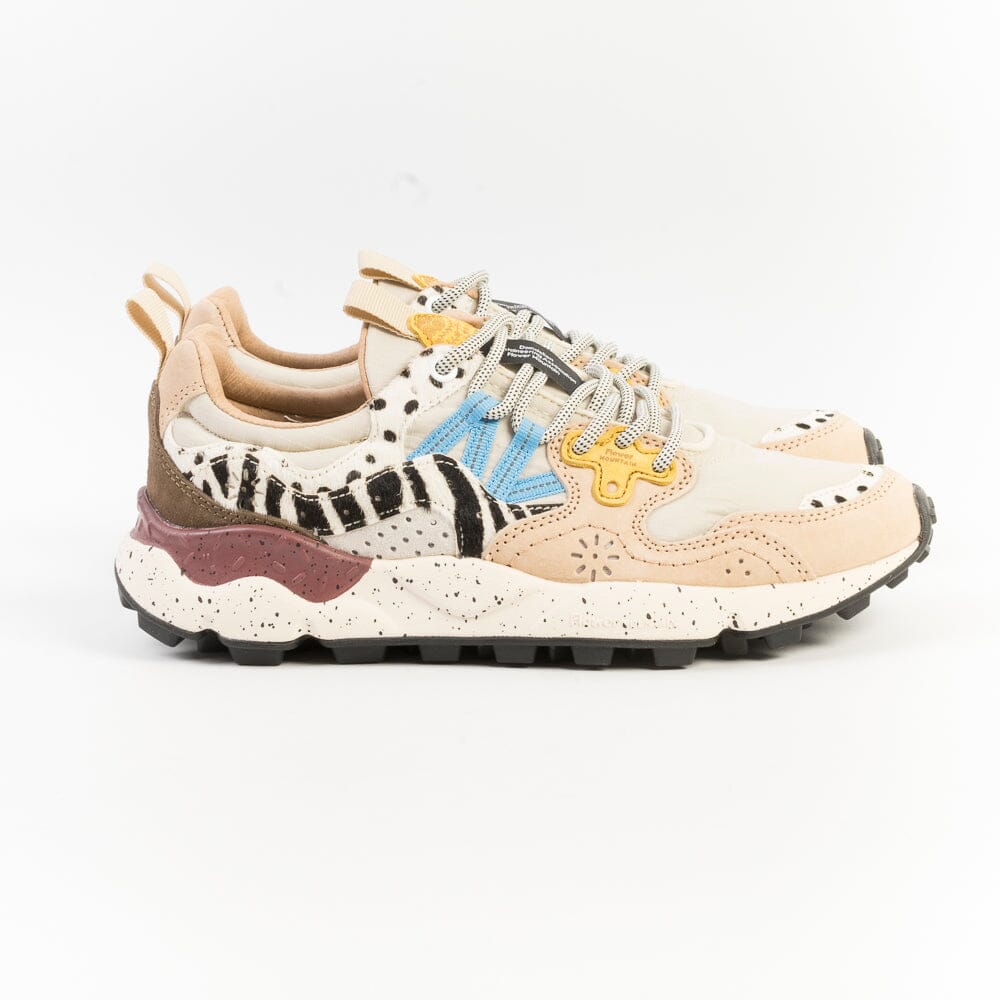 FLOWER MOUNTAIN - Sneakers Yamano 3 1E67 - Pony Beige Scarpe Donna FLOWER MOUNTAIN 