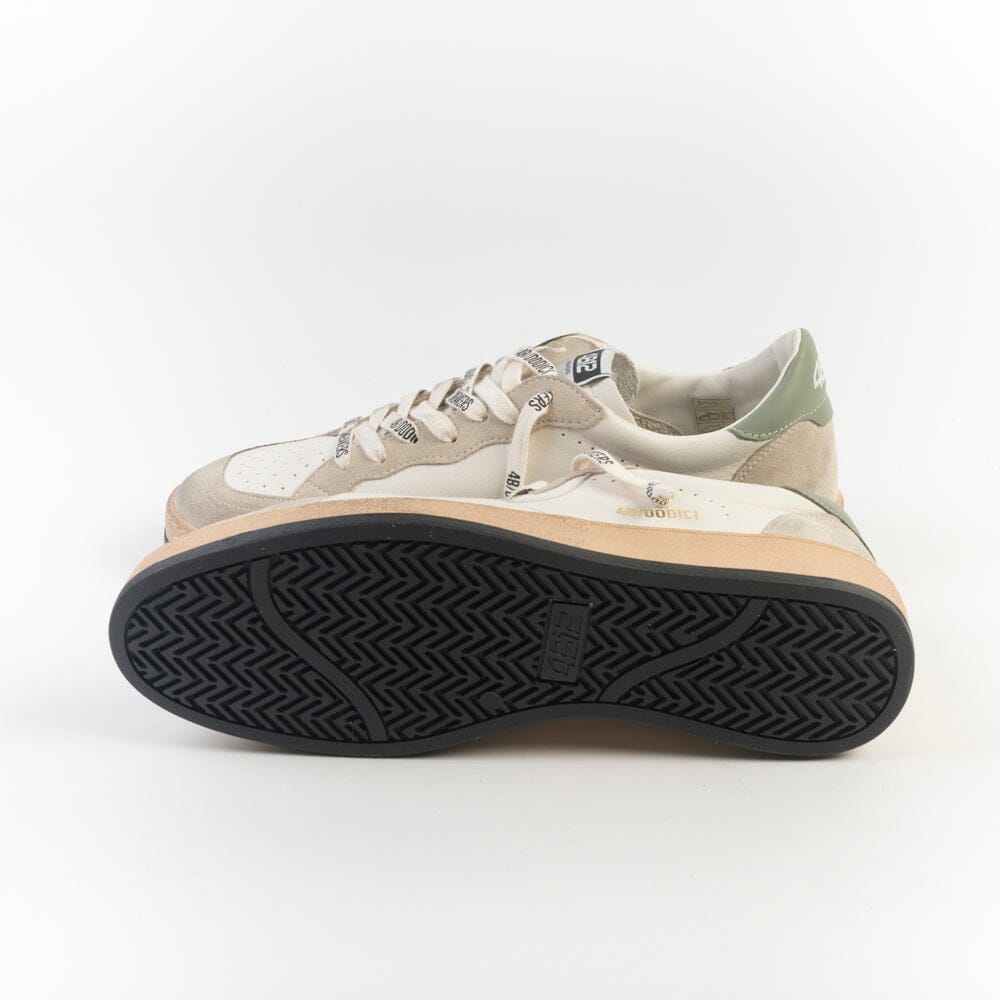 4B12 - Sneakers - Play U111 - Bianco Verde Scarpe Uomo 4B12 - COLLEZIONE UOMO 