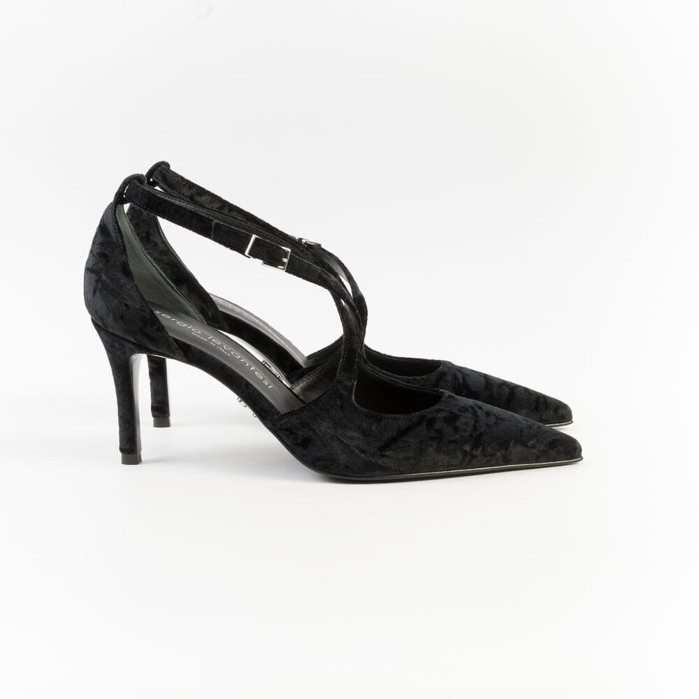 SERGIO LEVANTESI - Décolleté - GAIA - Velvet Nero Scarpe Donna SERGIO LEVANTESI 