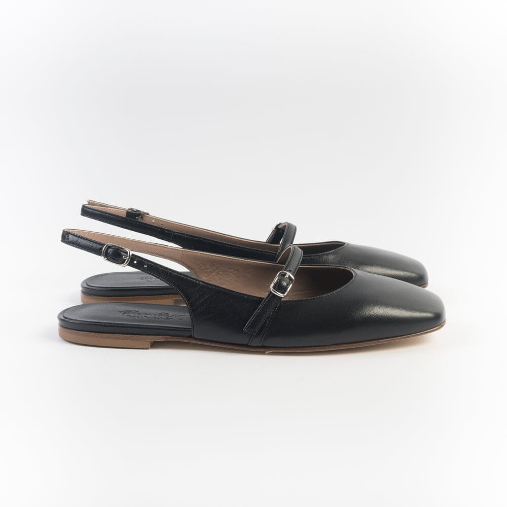 CHEVILLE - Sling Back - ESTER - Nappa Nero Scarpe Donna CHEVILLE 