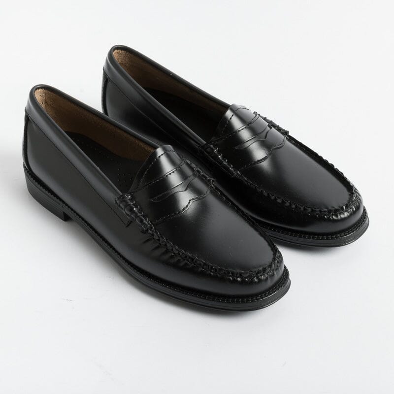 BASS - Moccasin - Black Leather — Cappelletto Shop